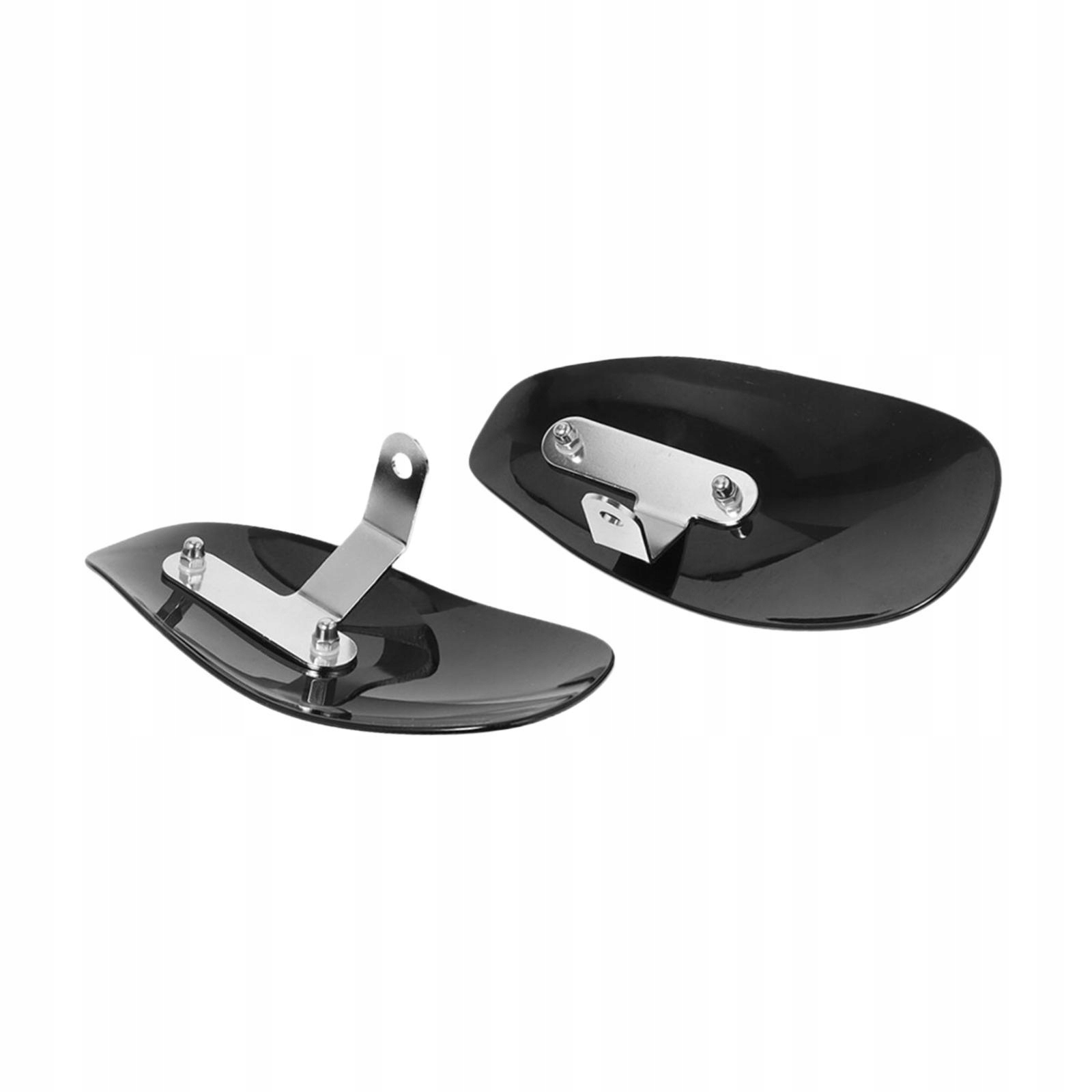 2Pcs Motorcycle Handguards Hand Shield Windshield for Touring Flht Black