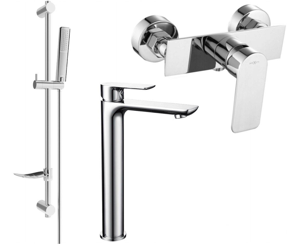 Mexen Alfa DF72 Zestaw Prysznicowy Bateria Chrom