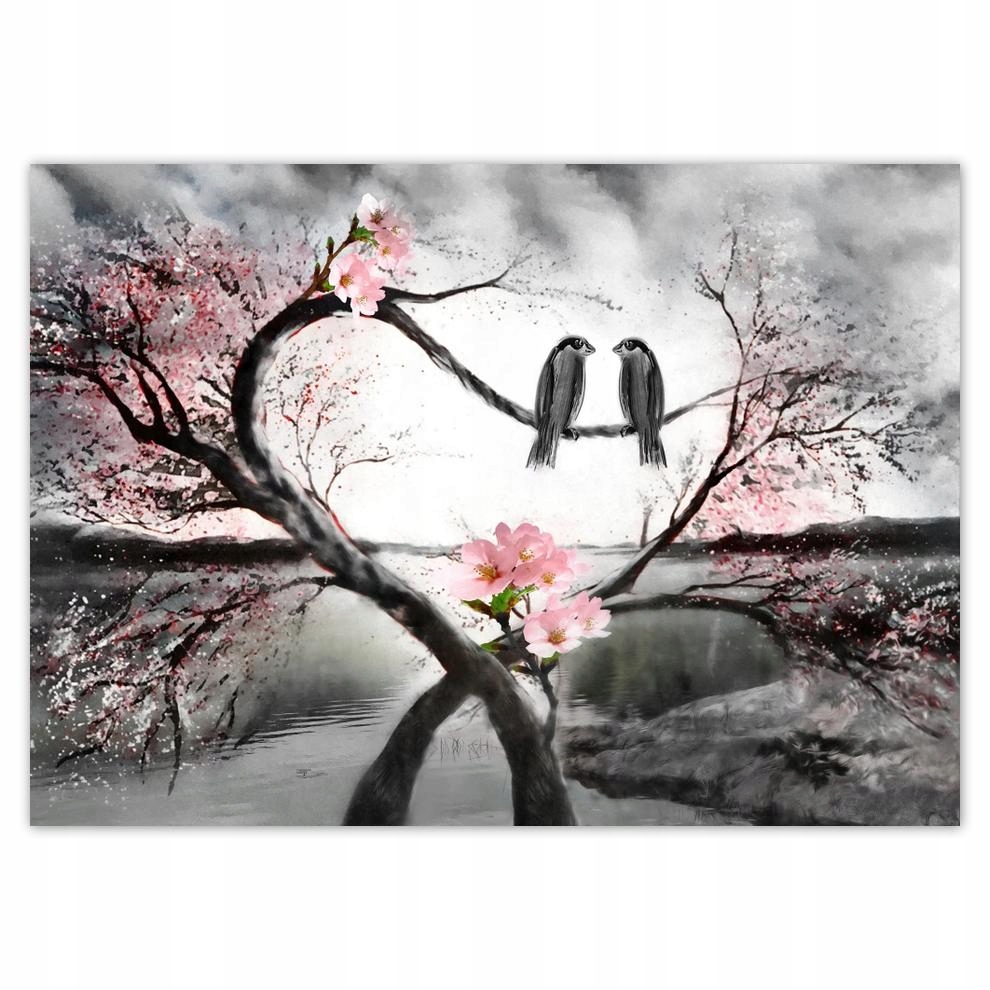 

Naklejki 70x50 Miłosne spotkanie Ptaszki