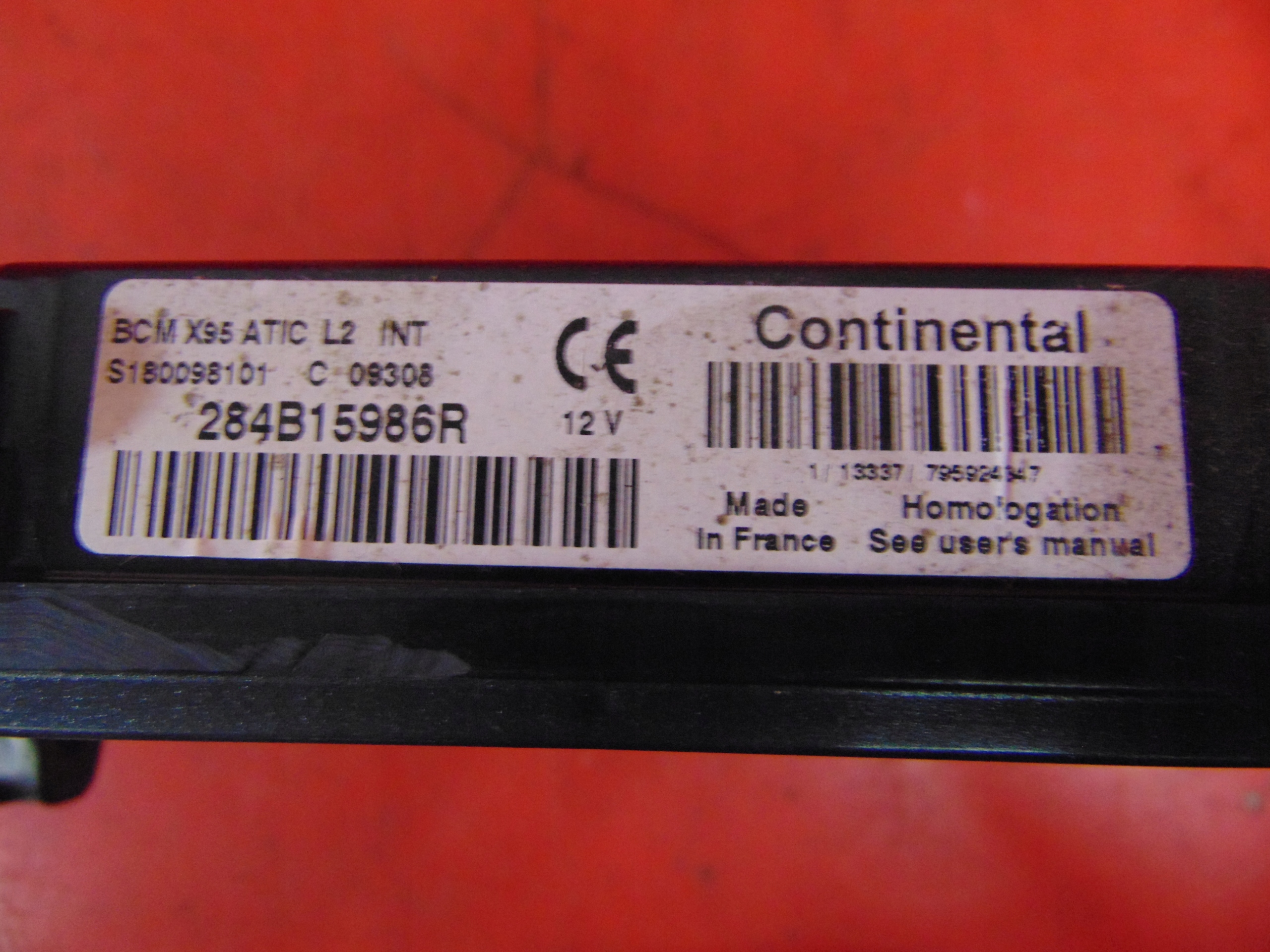 RENAULT MEGANE 3 III SCENIC module control unit BCM
