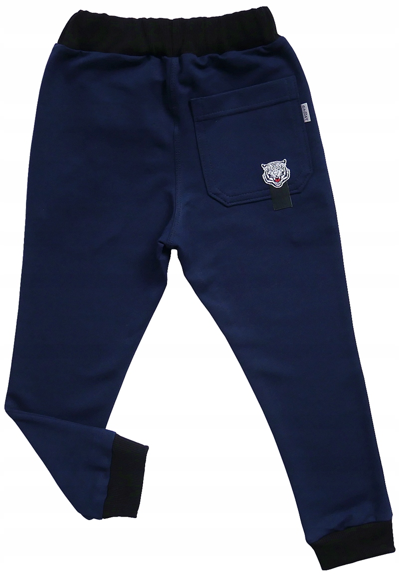 CHŁOPIĘCE spodnie DRESOWE kieszenie na ekspres 110 Marka GAMET