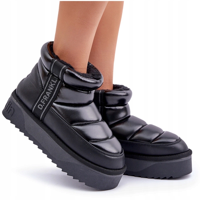 Dámské Nízké Teplé Sněhule Platforma D.franklin DFSH371011 Černé 38