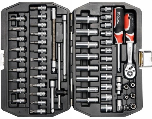 

Yato Zestaw Kluczy Nasadowych 1/4 56elem YT-1450 1