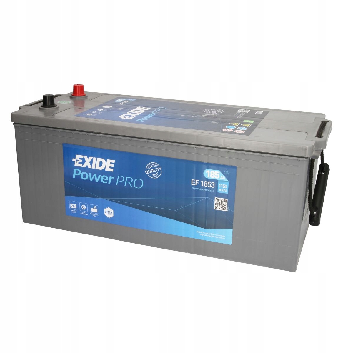 EF1853 - Акумулятор Exide 185ah / 1150a L + Professional Power