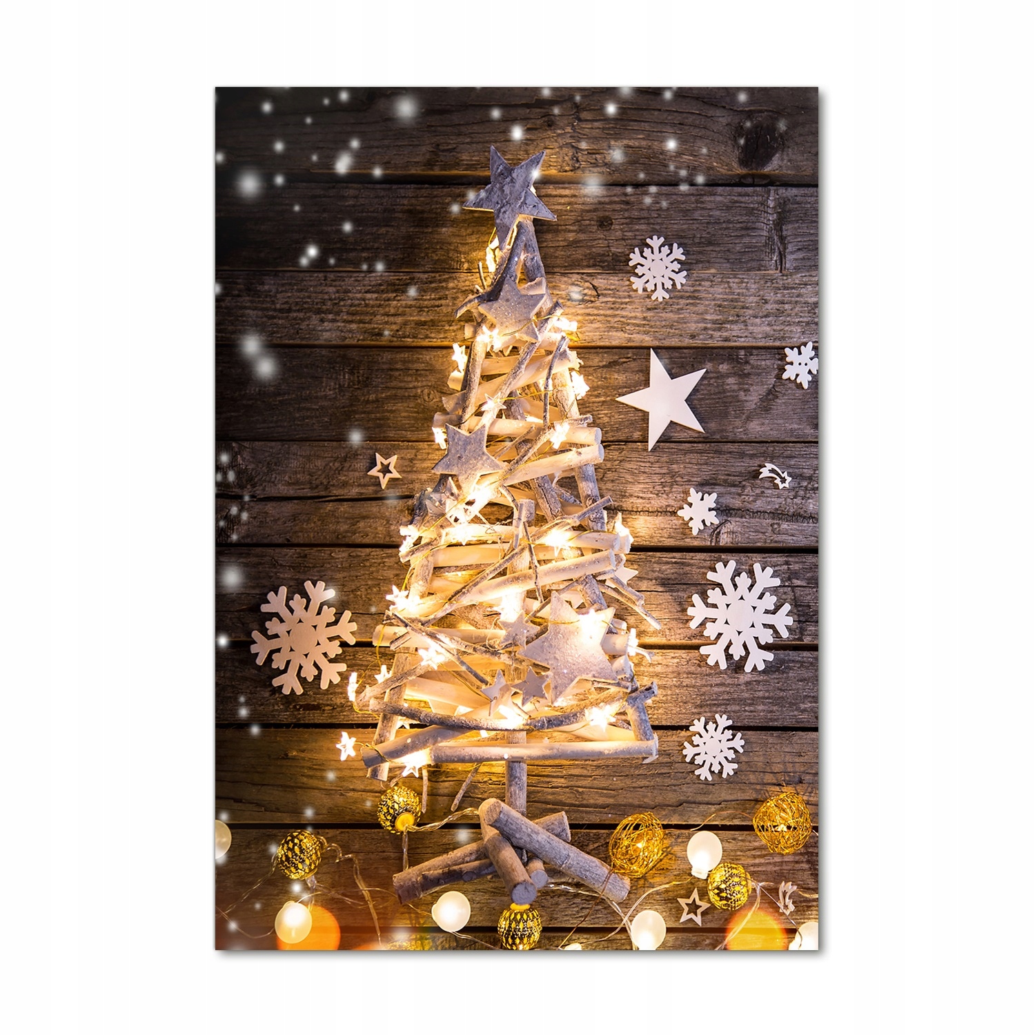 Fotoobraz sklo Svítící vánoční stromek 70x100