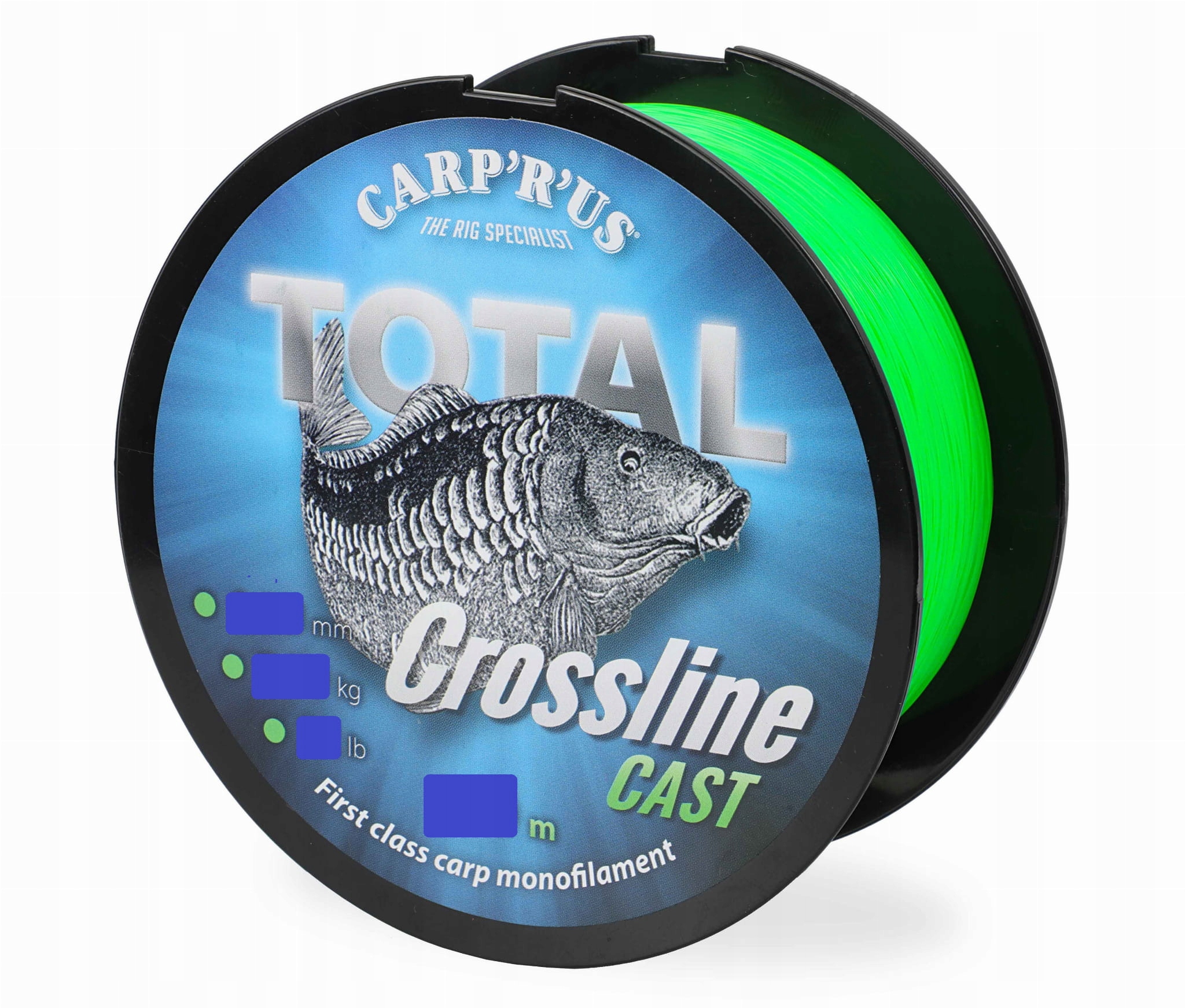 Żyłka Carp'r'us Total Crossline Cast Green 0,30MM 1200M 6,8KG 15L