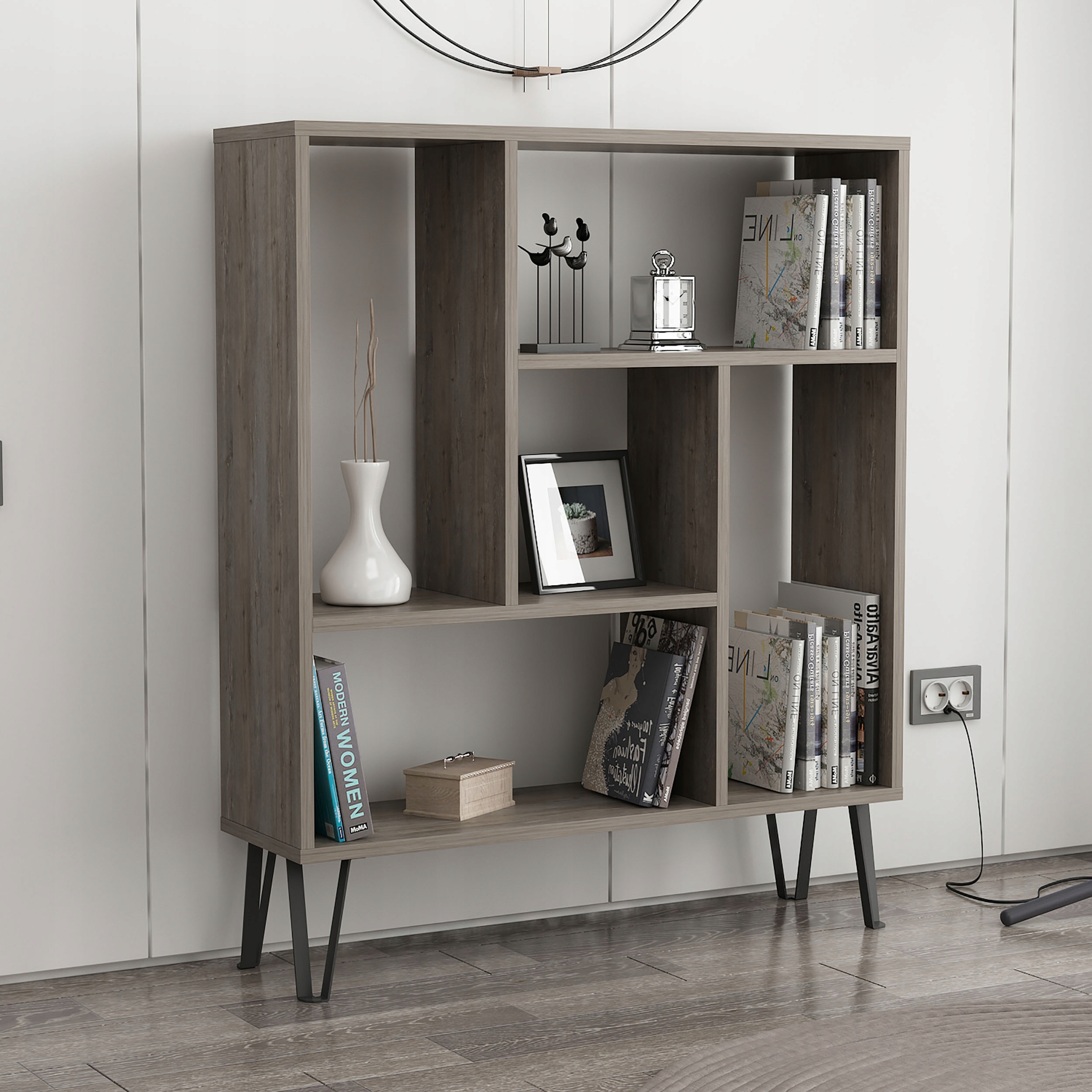 Szafka Półka stojąca ARVEN wengo/biała Kod producenta Ayza