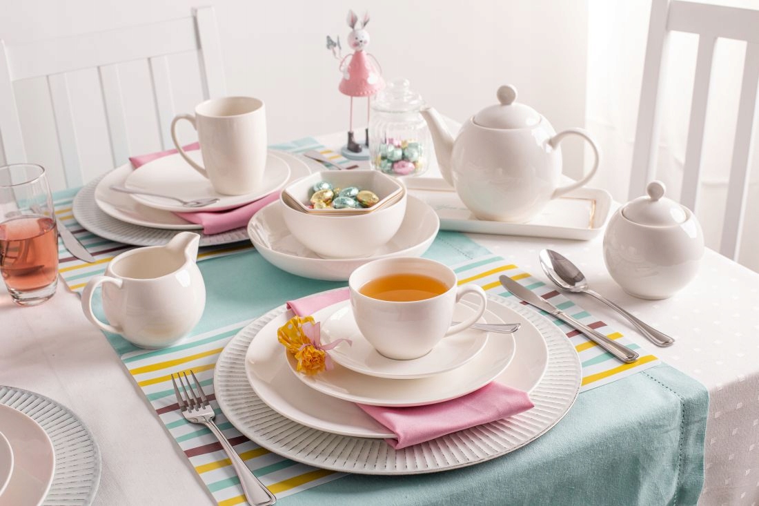 Kubki z uchem do kawy herbaty zestaw kubków 6 szt Altom Design Bella 320 ml Linia Bella