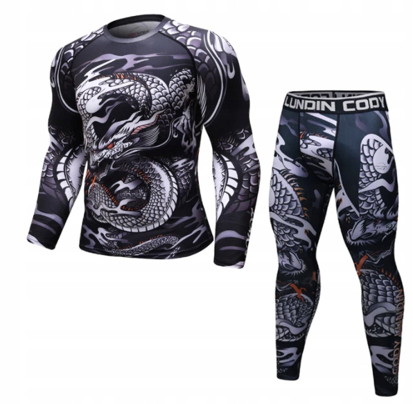 KOSZULKA + SPODNIE NA SIŁOWNIE DO BIEGANIA SMOK