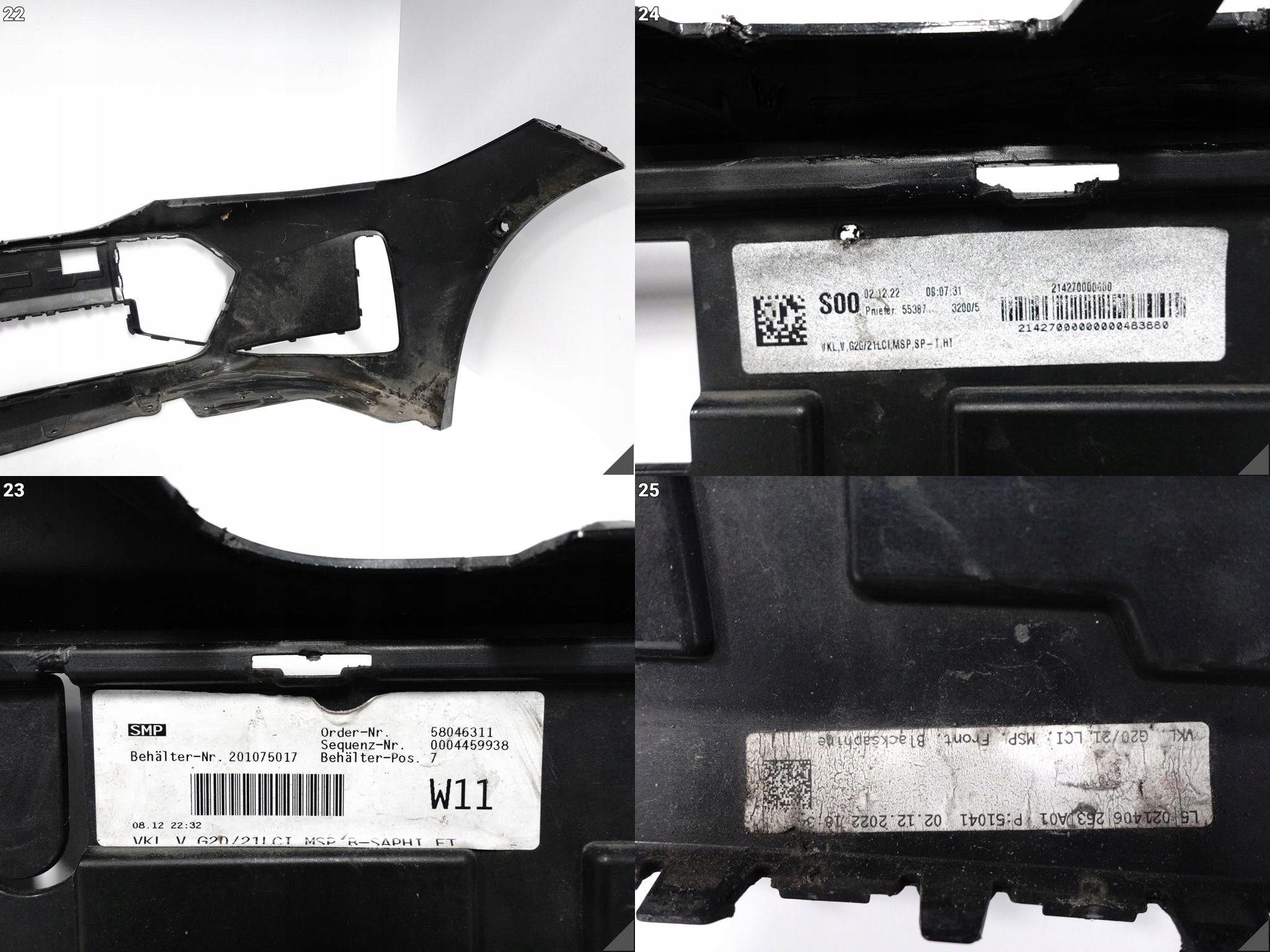 BMW 3 G20 G21 LCI LIFT m-packet 22- bumper BUMPER front (PDC)