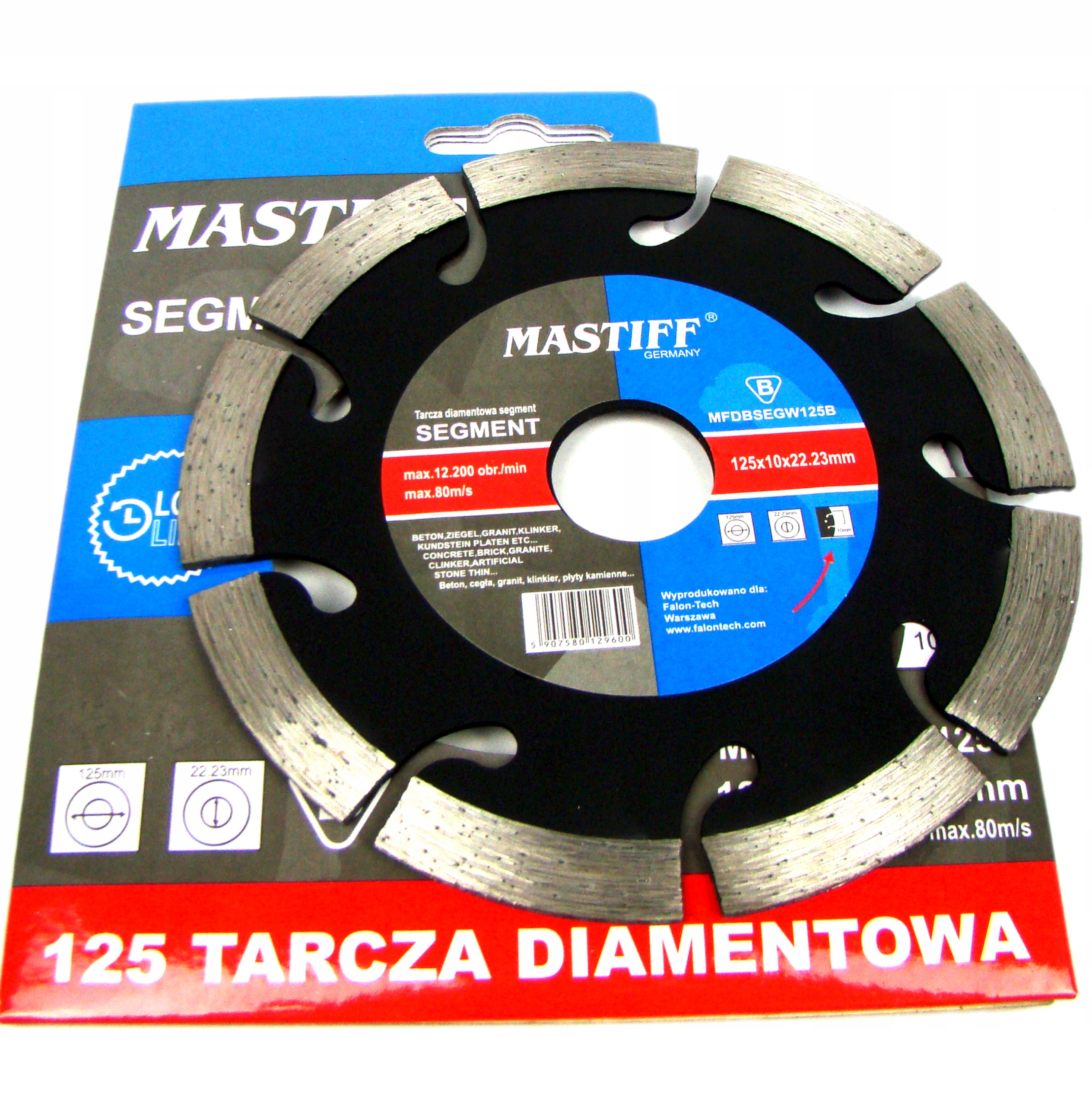 

Tarcza Diamentowa Segment Do Płytek 125 Do Betonu