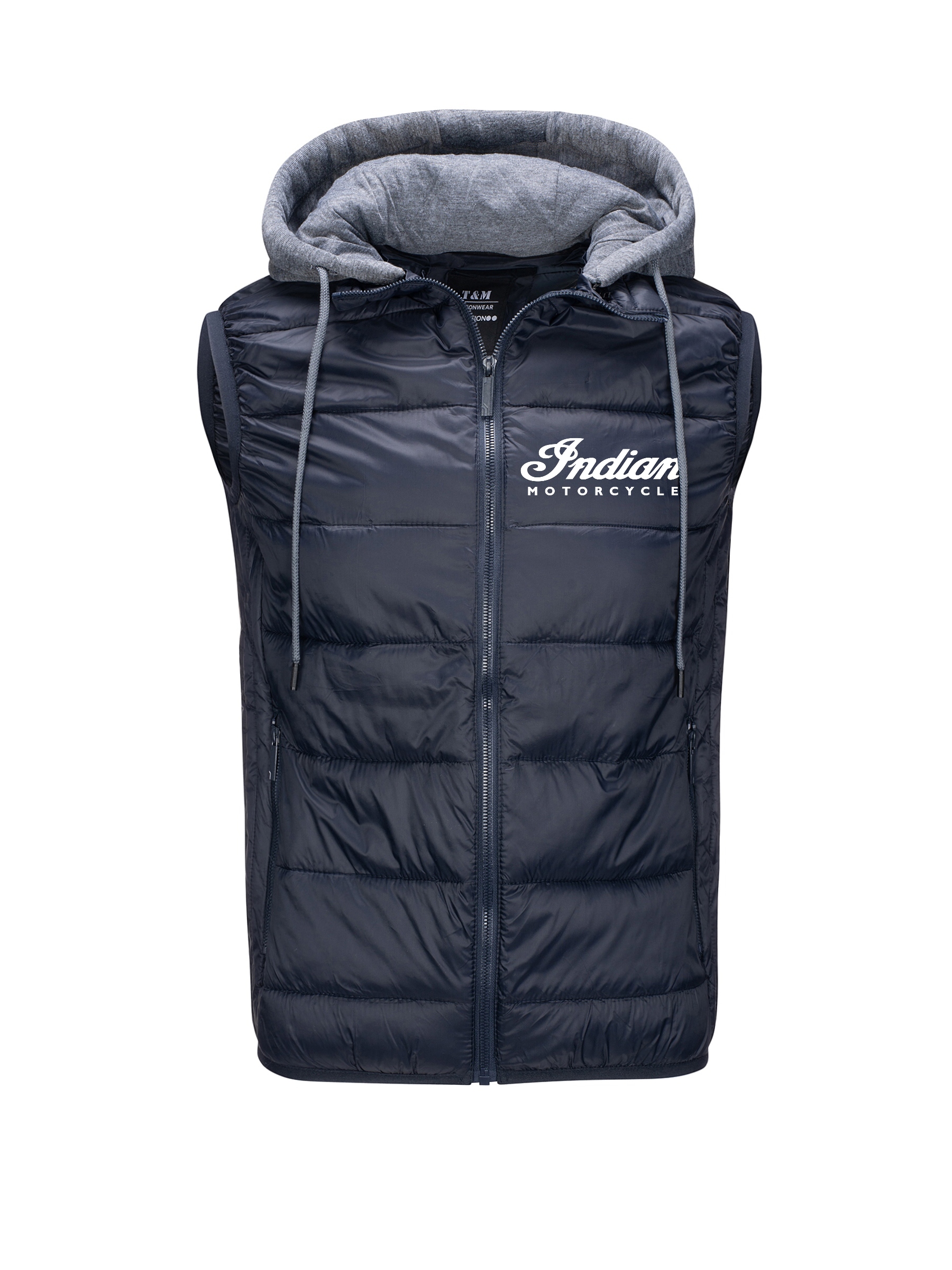 Bunda Bez Rukávů Indian Pikovaná, Tmavě Modrá, L