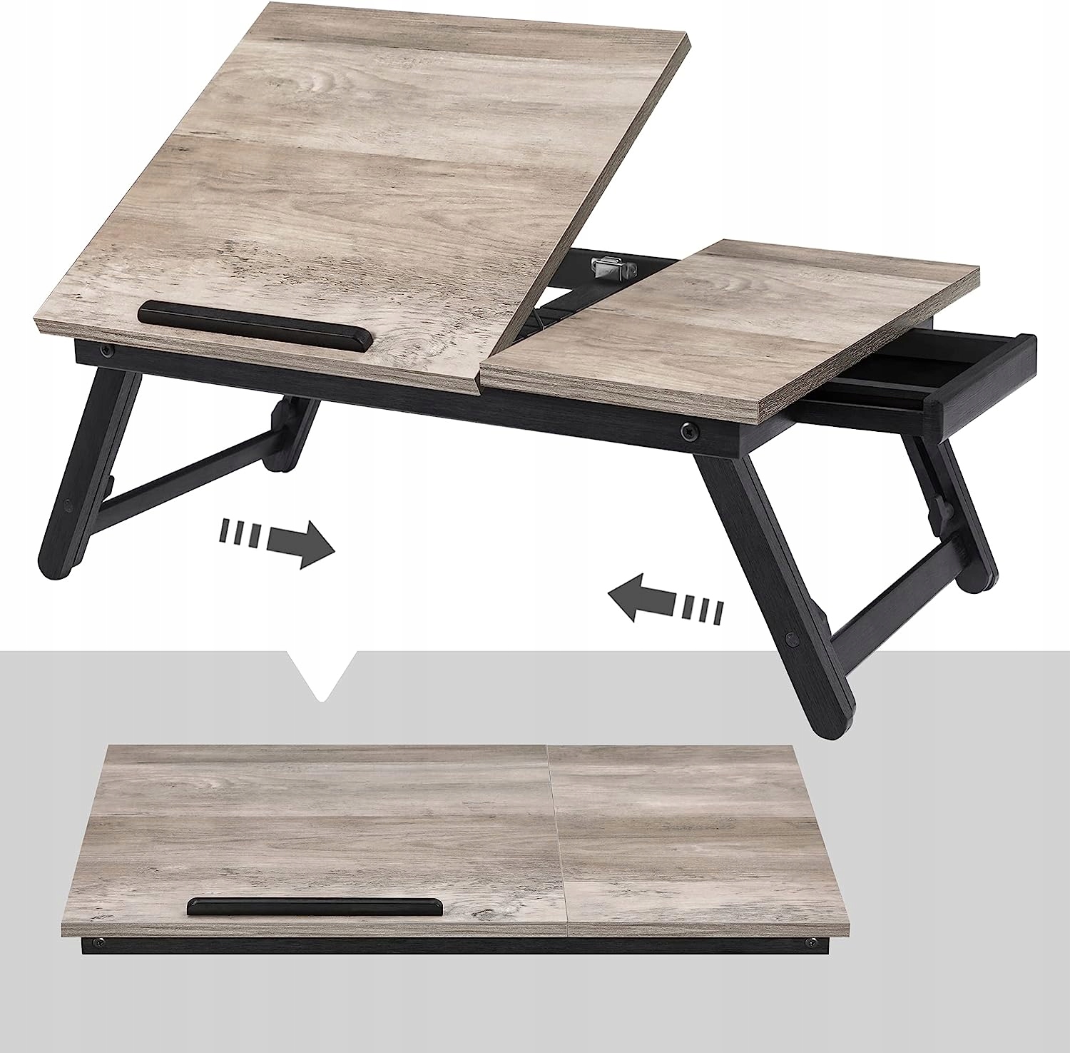 STOLIK POD LAPTOPA DO ŁÓŻKA SKŁADANY REGULOWANY BAMBUSOWY TACA DREWNIANA Kod producenta LLD