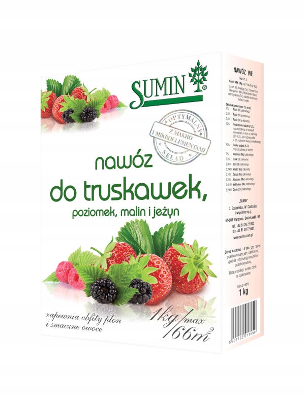 

Nawóz do truskawek poziomek malin i jeżyn 1kg