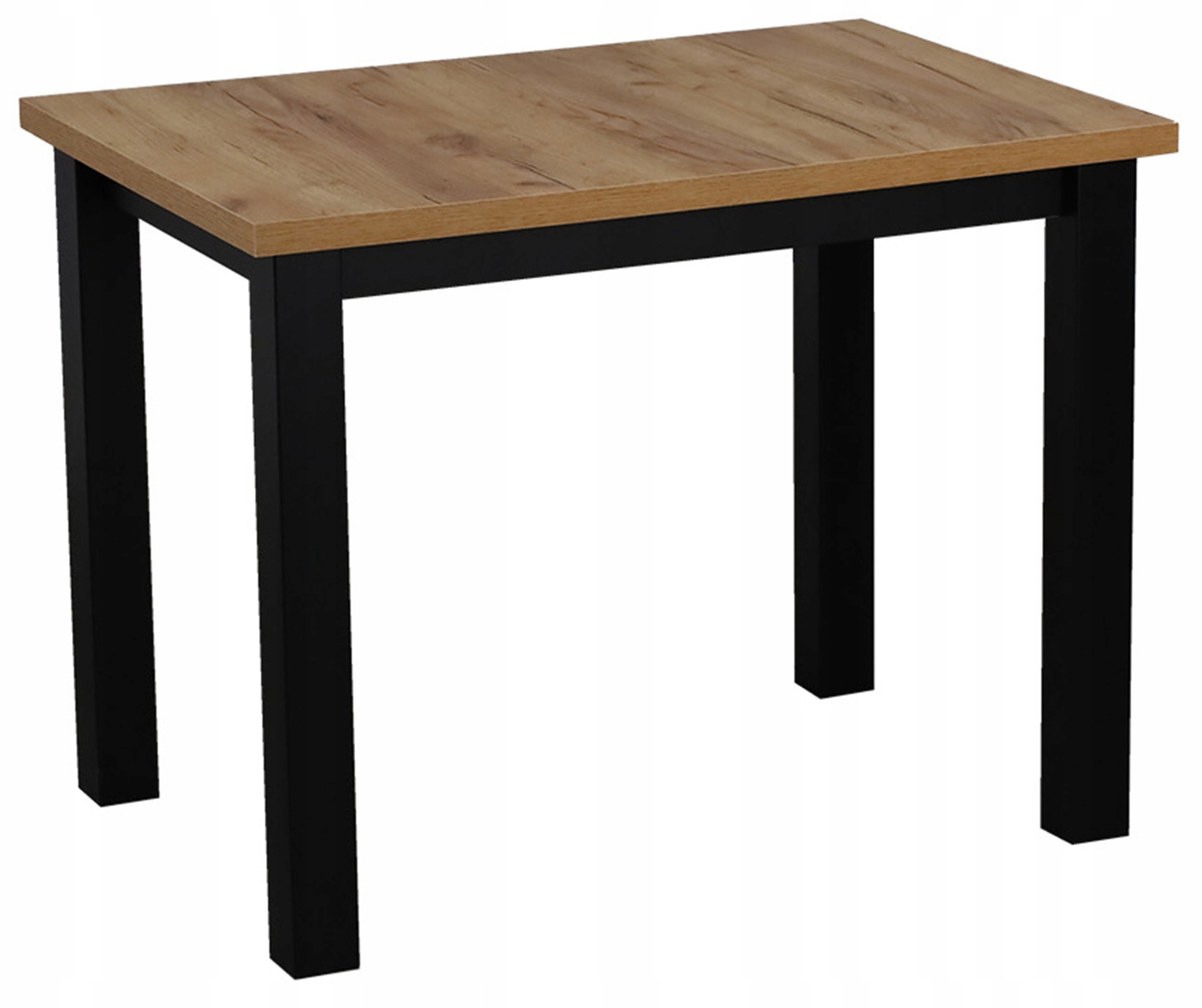 Kuchyňský stůl do obývacího pokoje obdélníkový Lap 100x70 Černý/Dub Craft