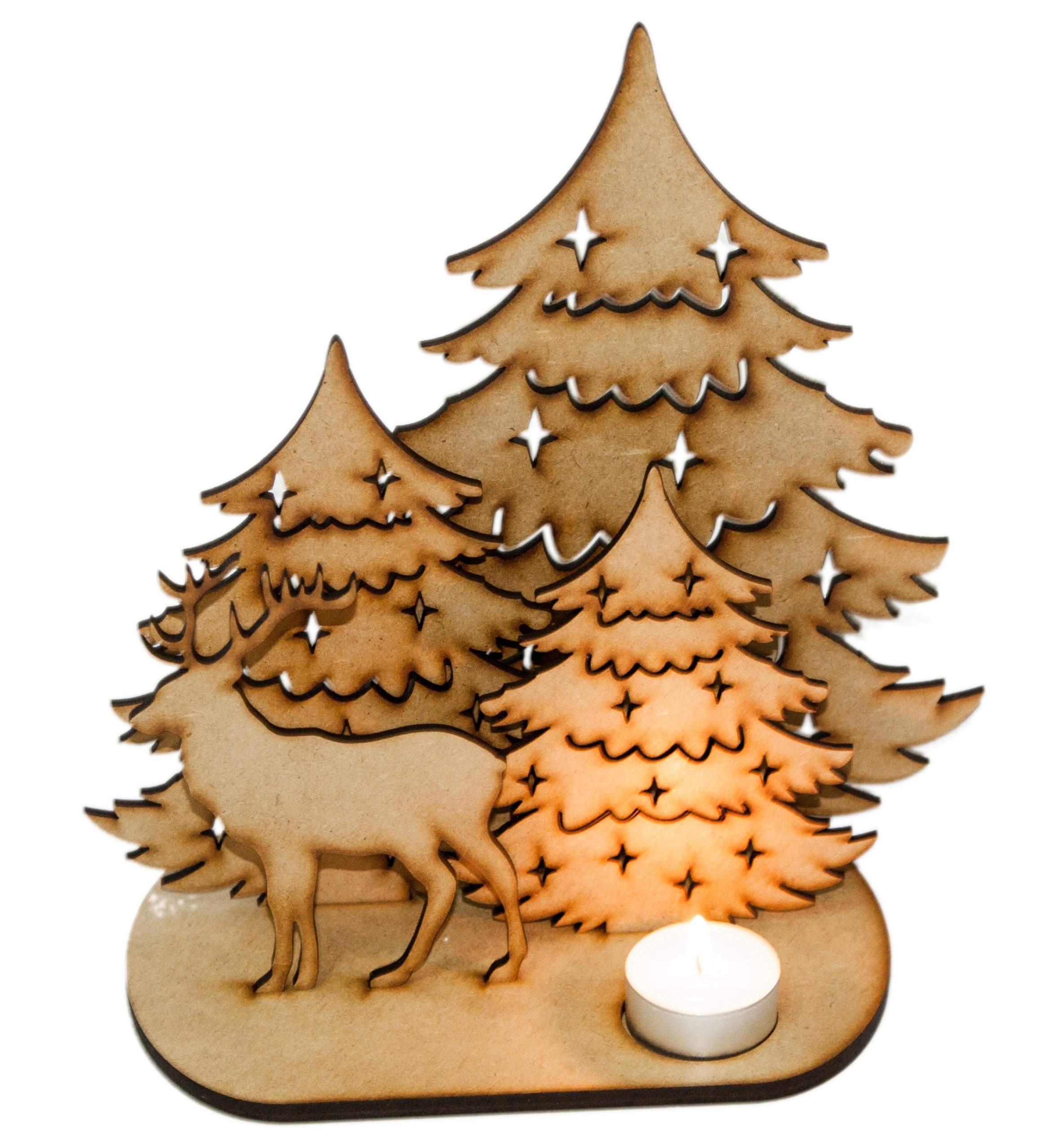 Podstawka stroik ŚWIECZKA ŚWIĄTECZNA Choinka Led Kod producenta v21