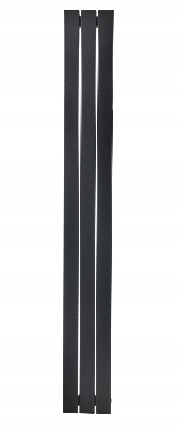 Kúpeľňový Panelový Ohrievač Čierny Mat 50 MM Lotus 140x22 Poľský Výrobca