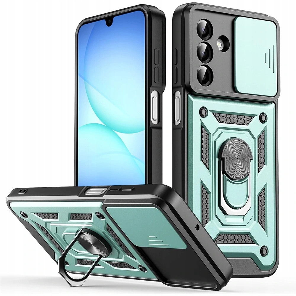 Techsuit etui z serii przesuwaną Samsung Galaxy A17 5G A17 4G zielone