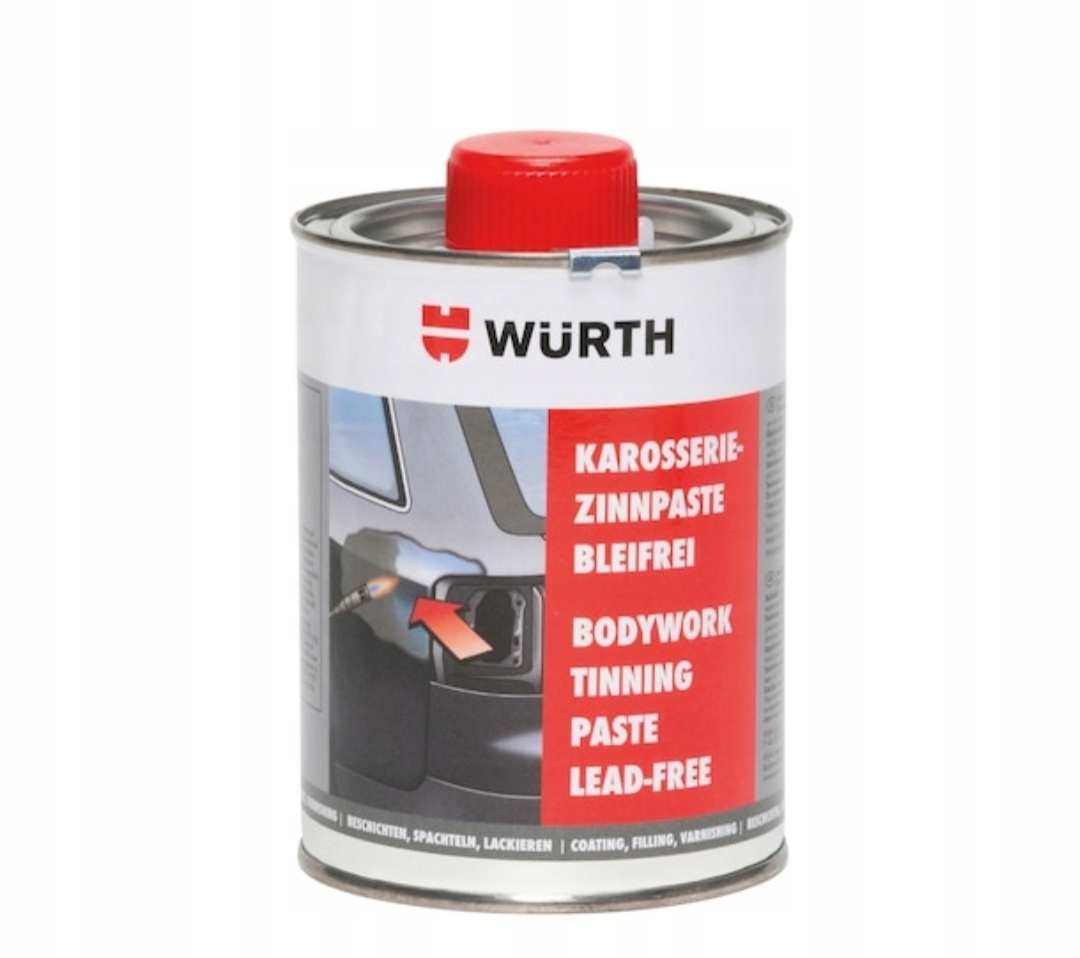 Wurth Bezołowiowa pasta do cynowania karoserii 1kg 098290
