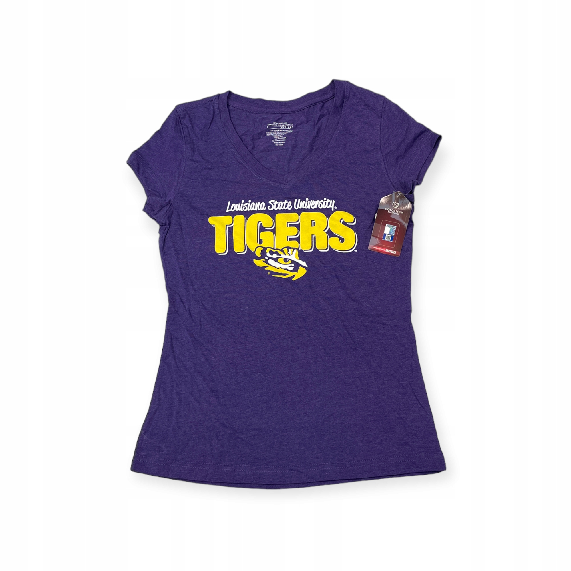 Koszulka T-shirt damski Colosseum Luisiana State University Tigers Ncaa M