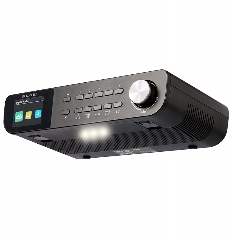 RADIO BLOW KUCHENNE FM DAB+ CZARNE 77570 BLUETOOTH PODSZAFKOWE LATARKA