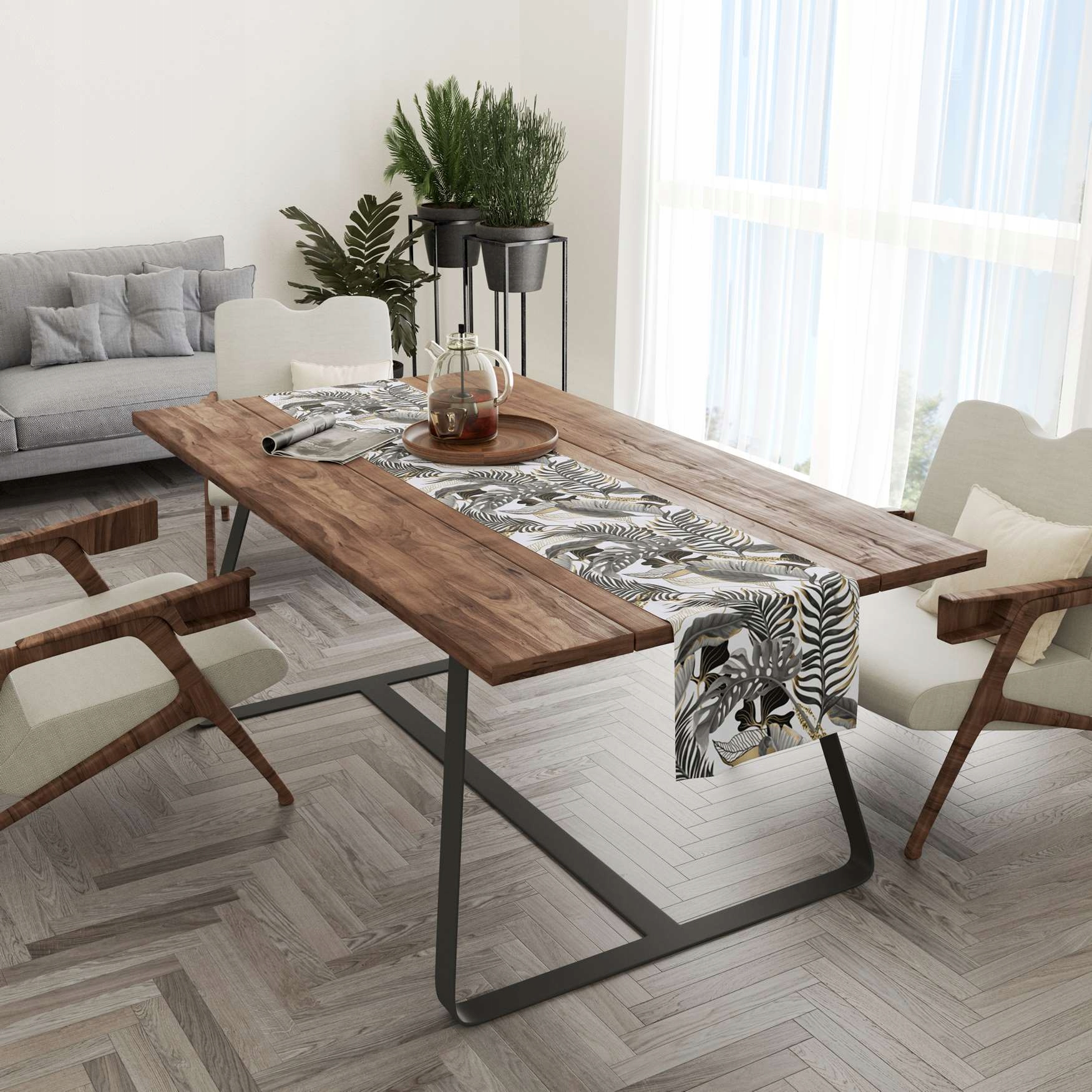 BIEŻNIK OBRUS NA STÓŁ MATOWY GŁADKI 40x180 046 Materiał wykonania poliester