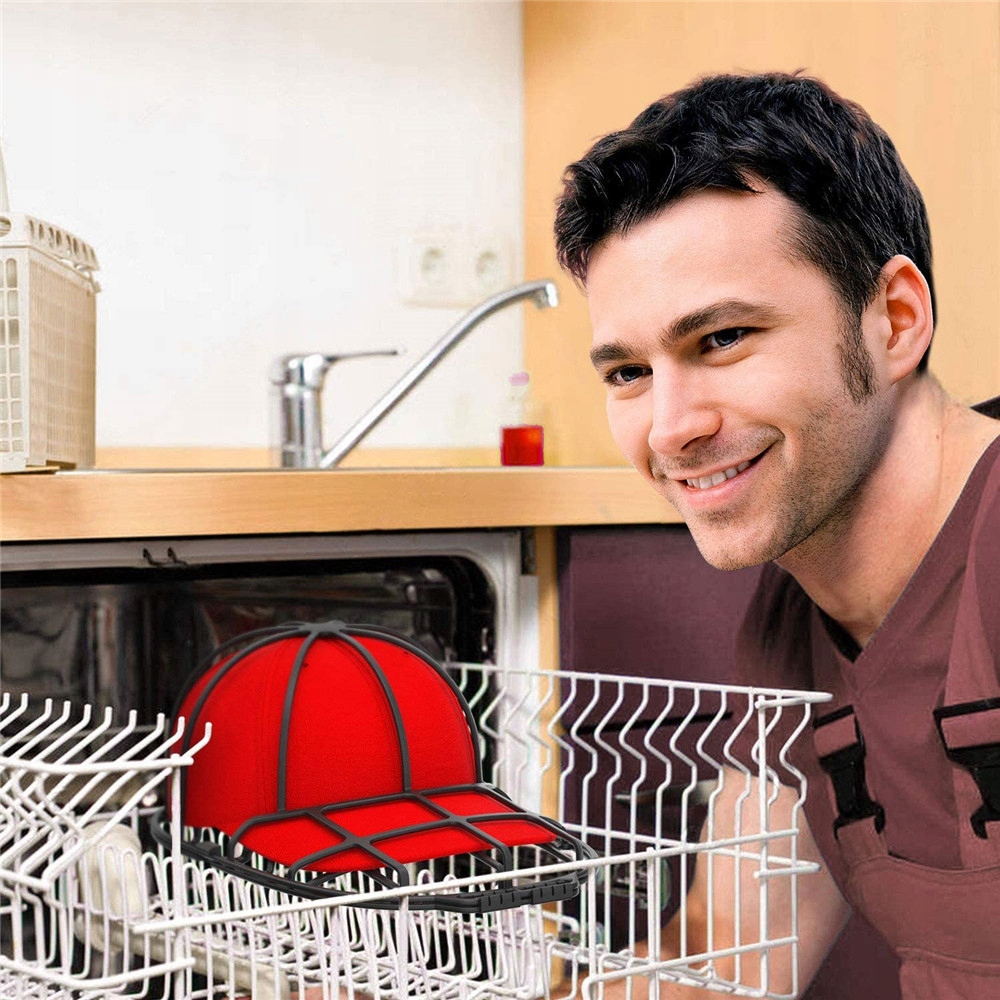 ORGANIZER FORMA DO PRANIA SUSZENIA CZAPKI Z DASZKIEM SIATKA MOCNY STELAŻ Kolor czarny