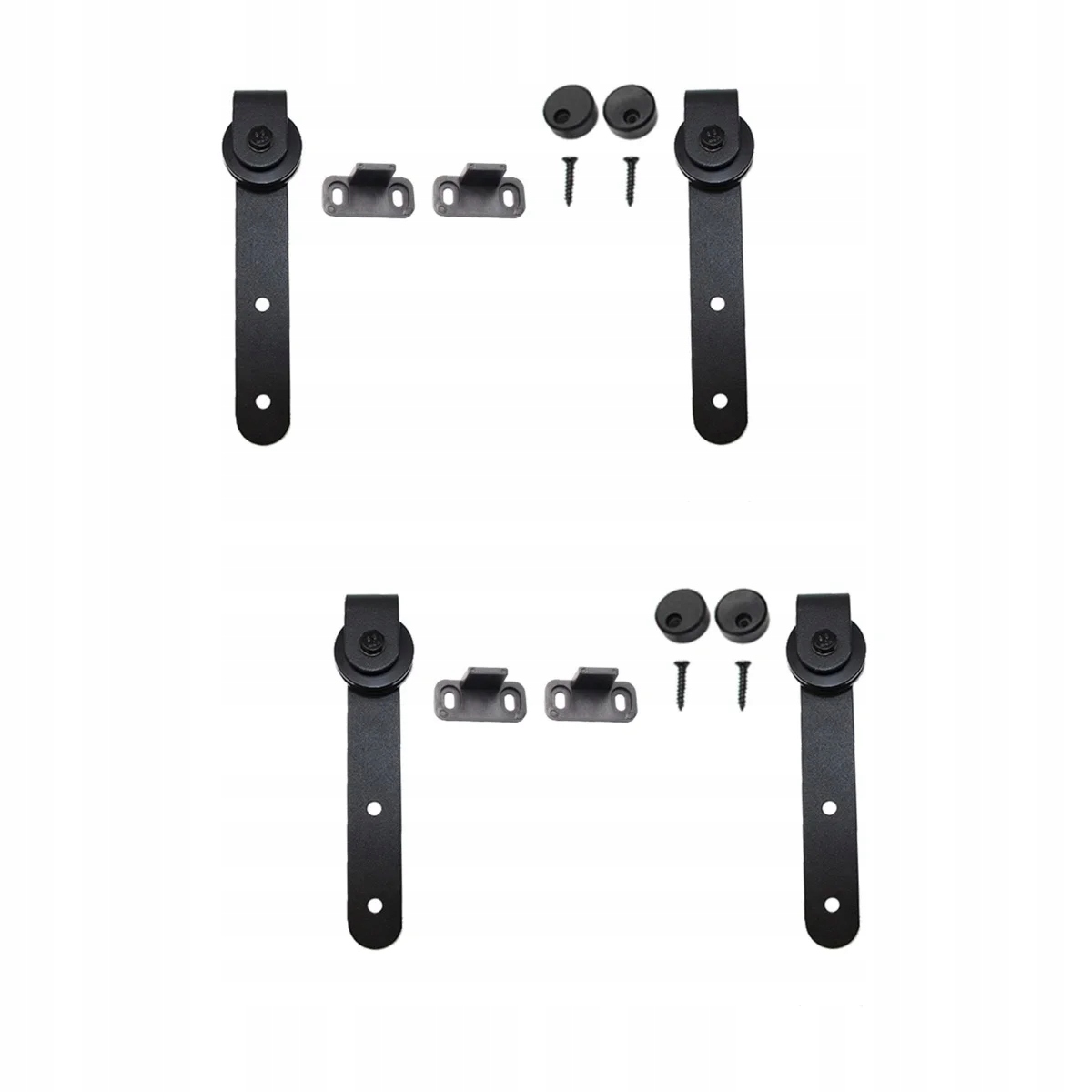 ZESTAW PRZESUWNYCH SZYN DRZWI STODOŁY WIESZAK ROLEK 2 ZESTAWY Marka bez marki