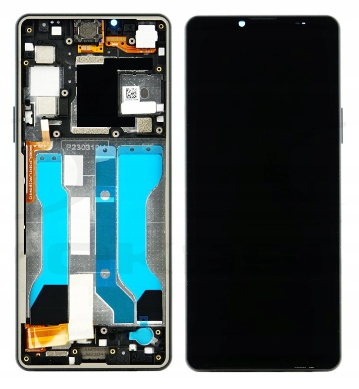 Nowy Ekran LCD Sony Xperia 10 V XQ-DC72, XQ-DC54 Z Ramką Czarną