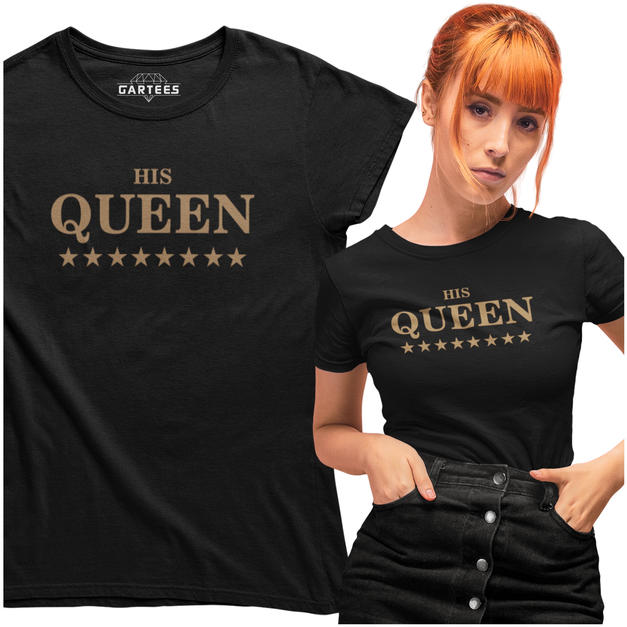 

T-shirt Dla Dziewczyny His Queen Prezent Królowa