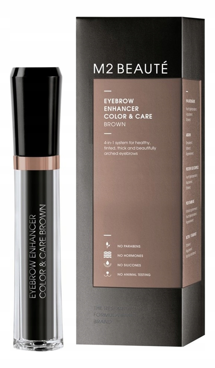 M2 Beaute Eyebrow Enhancer Color&Care Gel na obočí hnědý 6ml