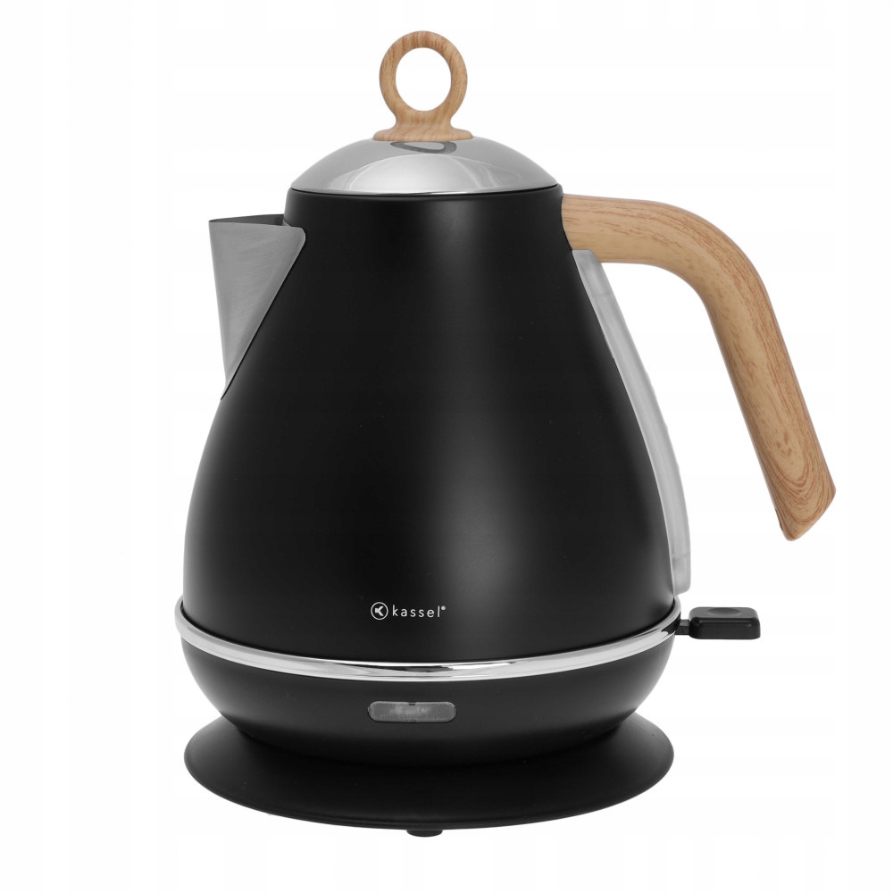 Rychlovarná konvice 1,7L kovová nerezová ocel barva černá Kassel