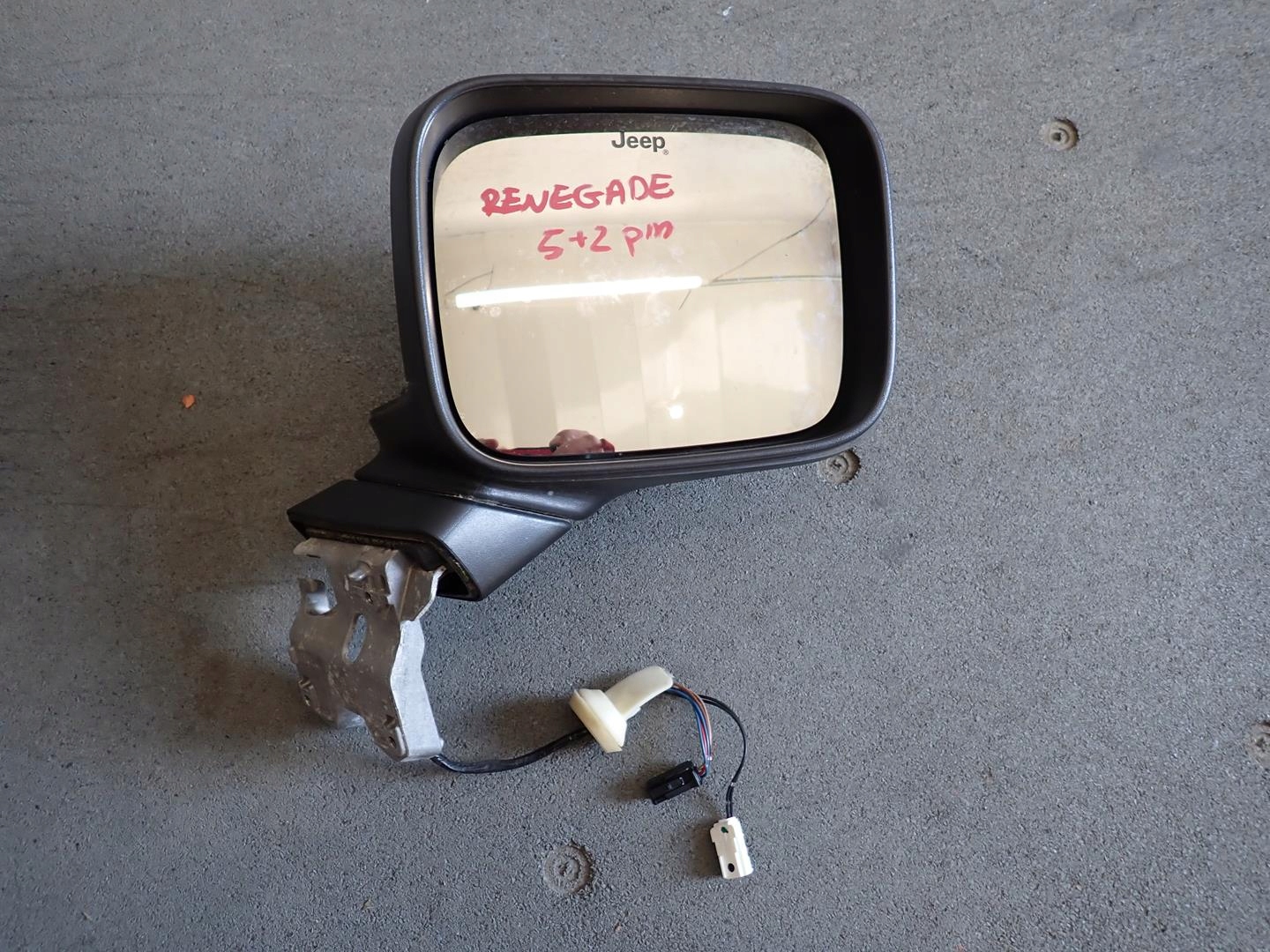mirror right JEEP RENEGADE 2014- 5+2PIN