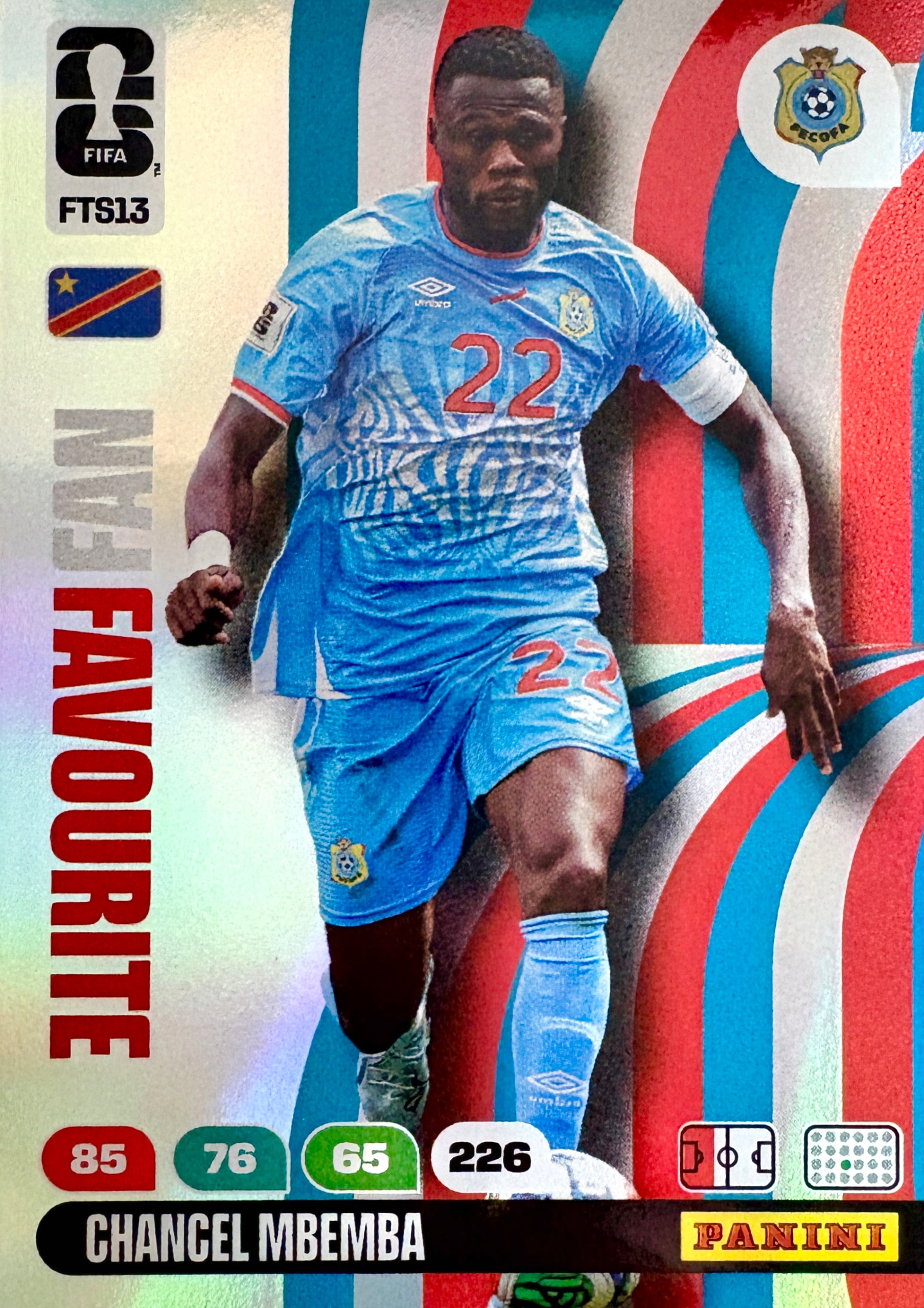Fifa World Cup 2026 karta Fan Favourite FTS13 Chancel Mbemba Kongo