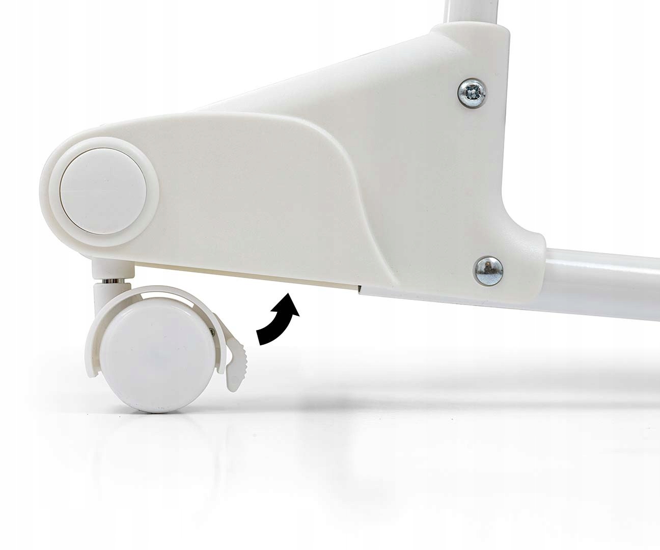 KOŁYSKA 2w1 ŁÓŻECZKO BUJACZEK Z KÓŁKAMI DREAM ON-STONE ODCIEŃ SZARY-SREBRNY Długość 82.5 cm