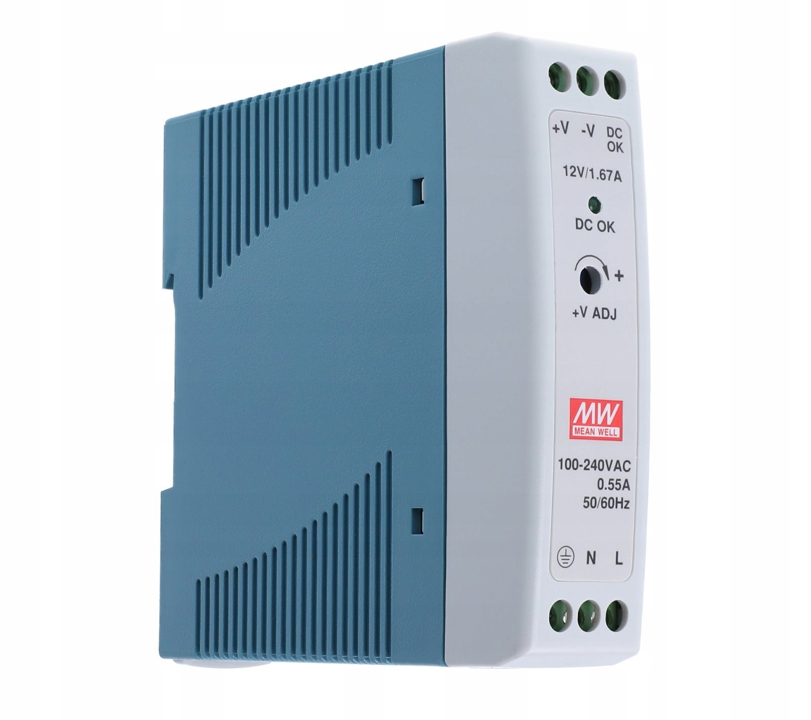 

Zasilacz Din MDR-20-12 12V 1,67A 20W Mean Well