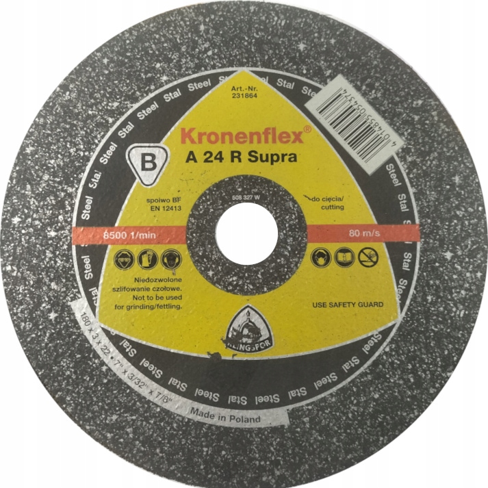 

Tarcza Do Metalu 180x3x22 cm Kronenflex