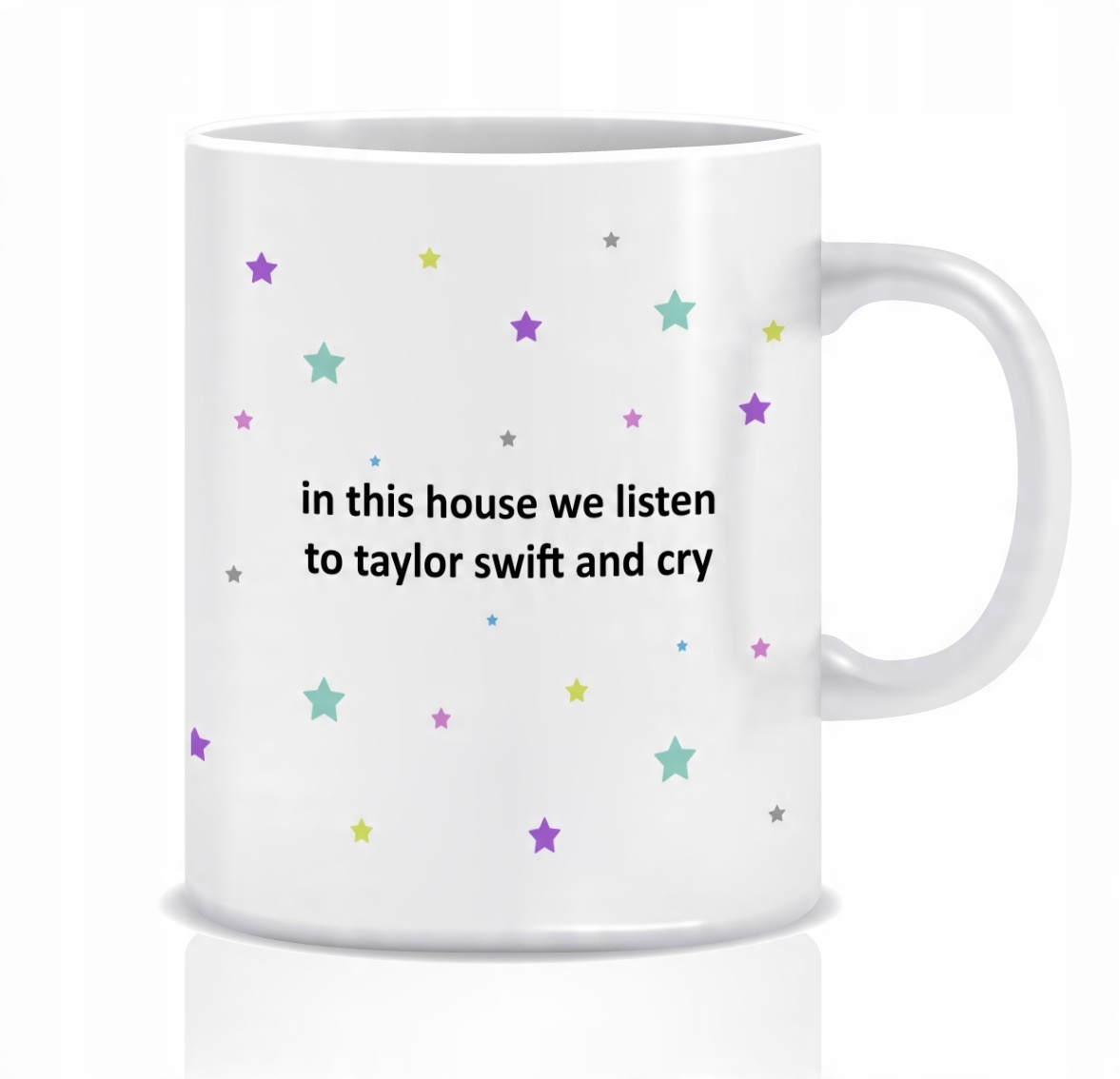 

Kubek z grafiką Taylor Swift (listen and cry)