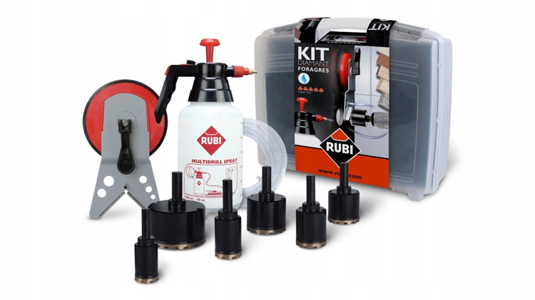 Rubi Zestaw FORAGRES Wiertła Diamentowe do Marmuru