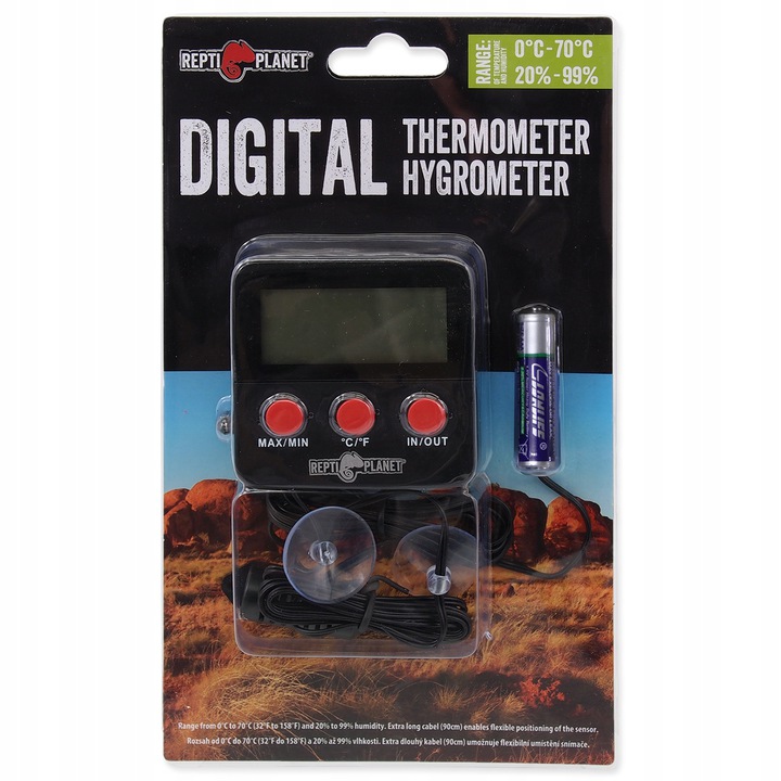 TERMOMETR I HIGROMETR ZEWNĘTRZNY 007-11021 Marka Repti Planet