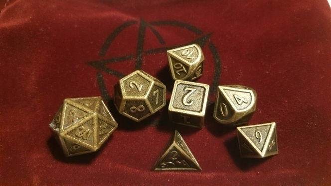 KOSTKI RPG TAJEMNICA ZESTAW 7 METALOWYCH ANTYCZNYC Nazwa Tajemnica