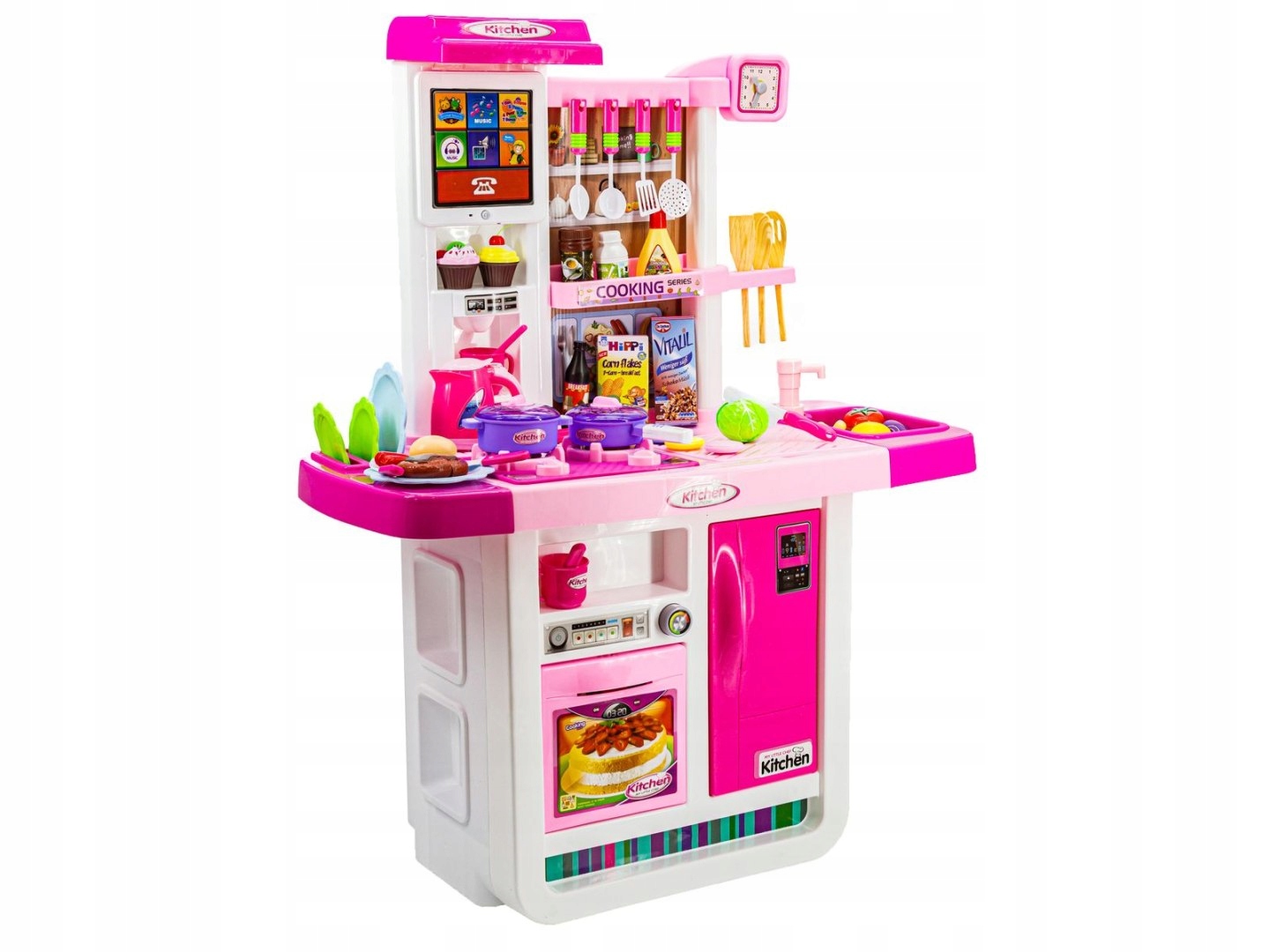 Multifunkcyjna Kuchnia Z Płytą Gazową I Panelem Dotykowym Różowa Marka ChRLD