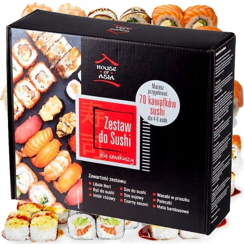 Levně Sushi set Velký 60-70 Váleček Ideální jako dárek v krabičce House Of Asia