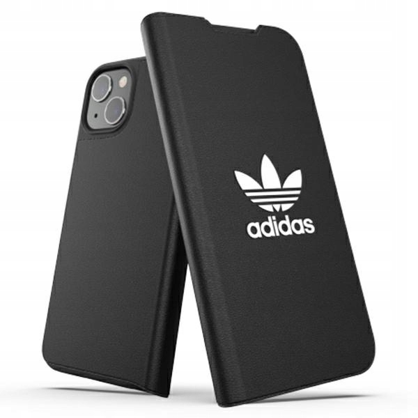 Adidas Or Booklet Case Basic pro iPhone 13 14 15 6,1", černá/černá barva