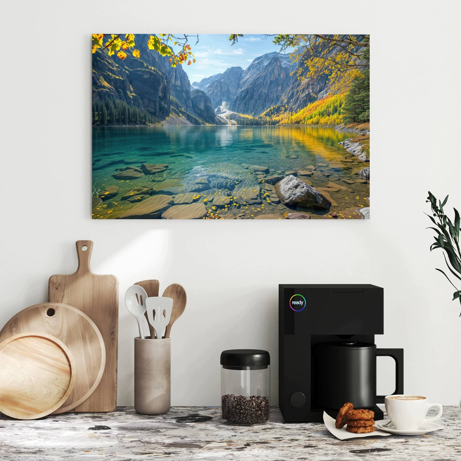Magnetická tabule Gurské Jezero Podzim 60 × 40 cm