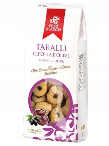Levně 6x Taralli cipolla e olive Onion&Olive 125g Fiore di Puglia