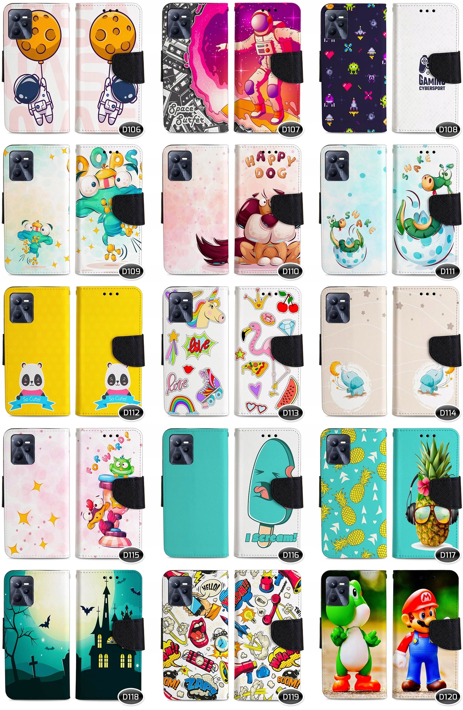 Etui Case Portfel Foto Do Realme C35 Rozszerzenie podstawka