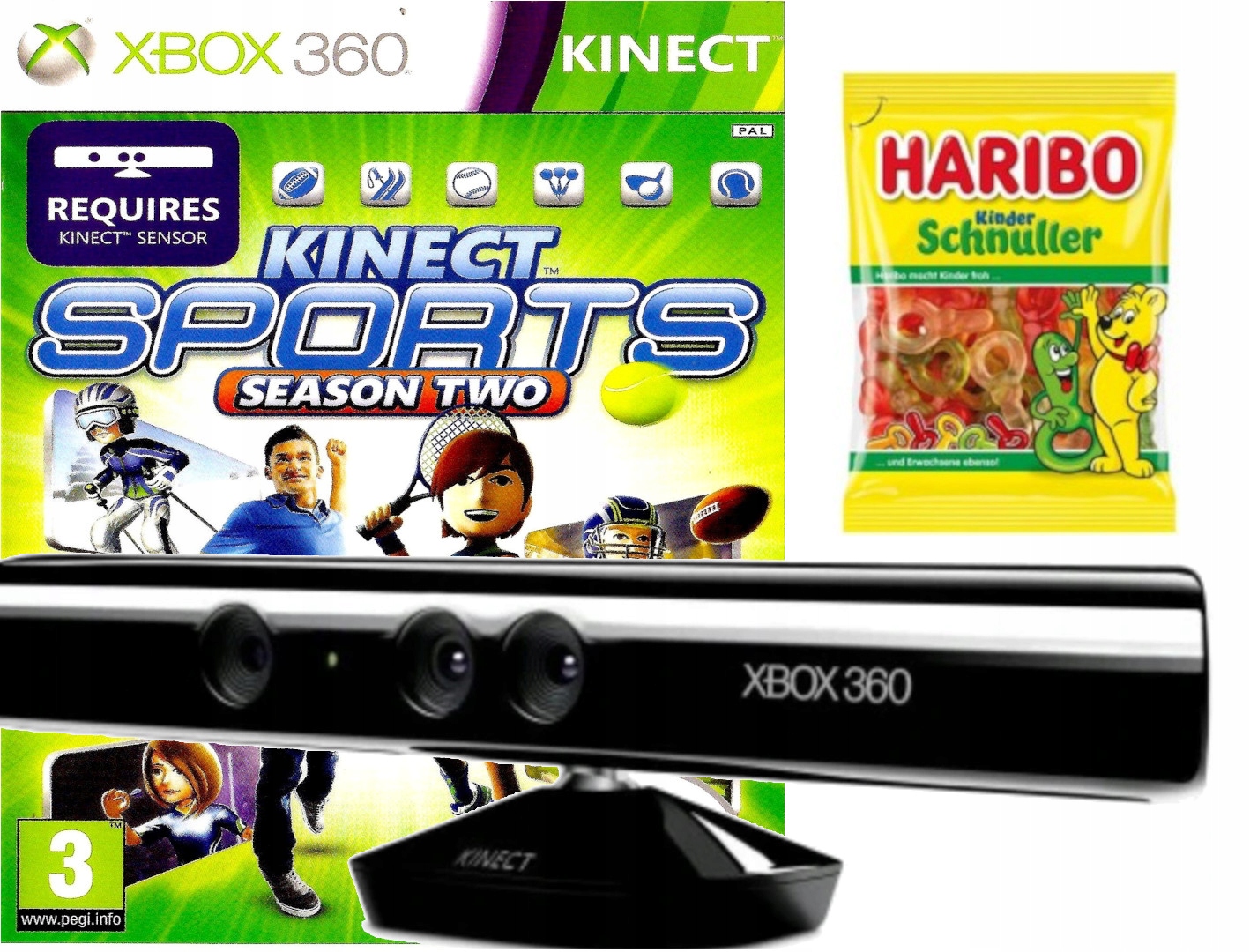 KINECT SENSOR RUCHU NA XBOX 360 GRA KINECT SPORTS 2 PO POLSKU FAMILIJNY FUN