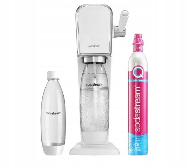Saturator do wody gazowanej Sodastream Art 1L Biały Nabój CO2 Butelka 1L