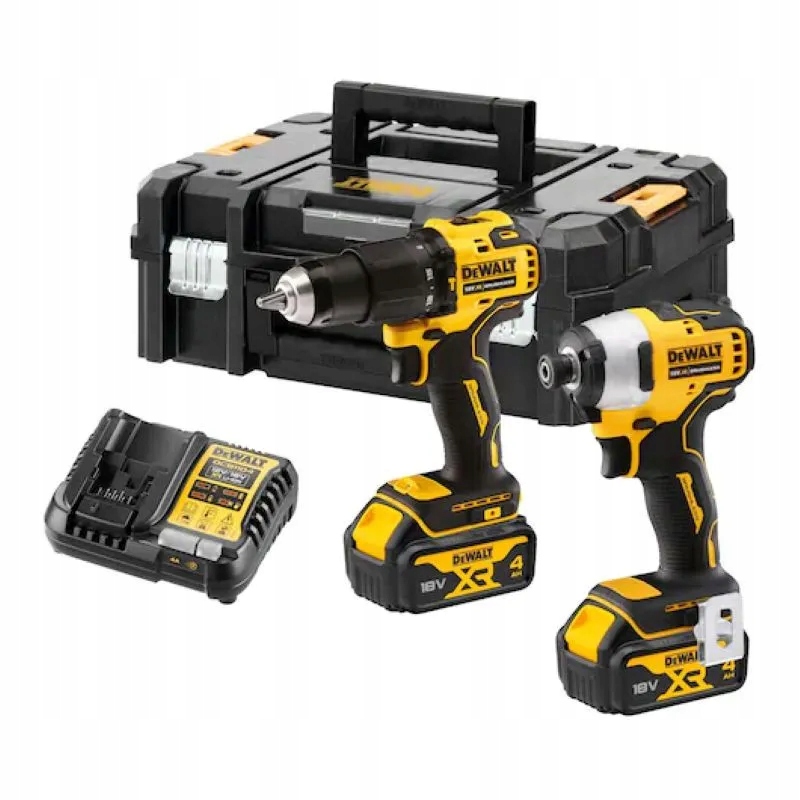 DeWALT Zestaw Wkrętarka DCD709 Zakrętarka DCF809 18V 2x 4.0Ah DCK2062M2T